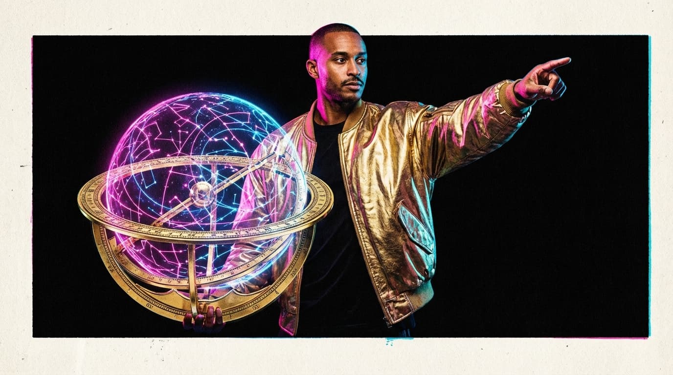 The Neural Astrolabe (Ornate Golden Astrolabe)